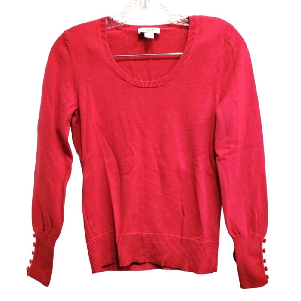 Loft by Ann Taylor Women's Barbie Core Pink Knit Pullover Sweater Size XS